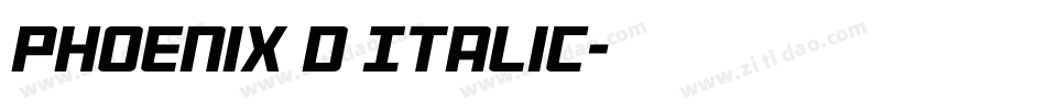 Phoenix D Italic字体转换